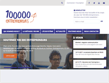 Tablet Screenshot of 100000entrepreneurs.com